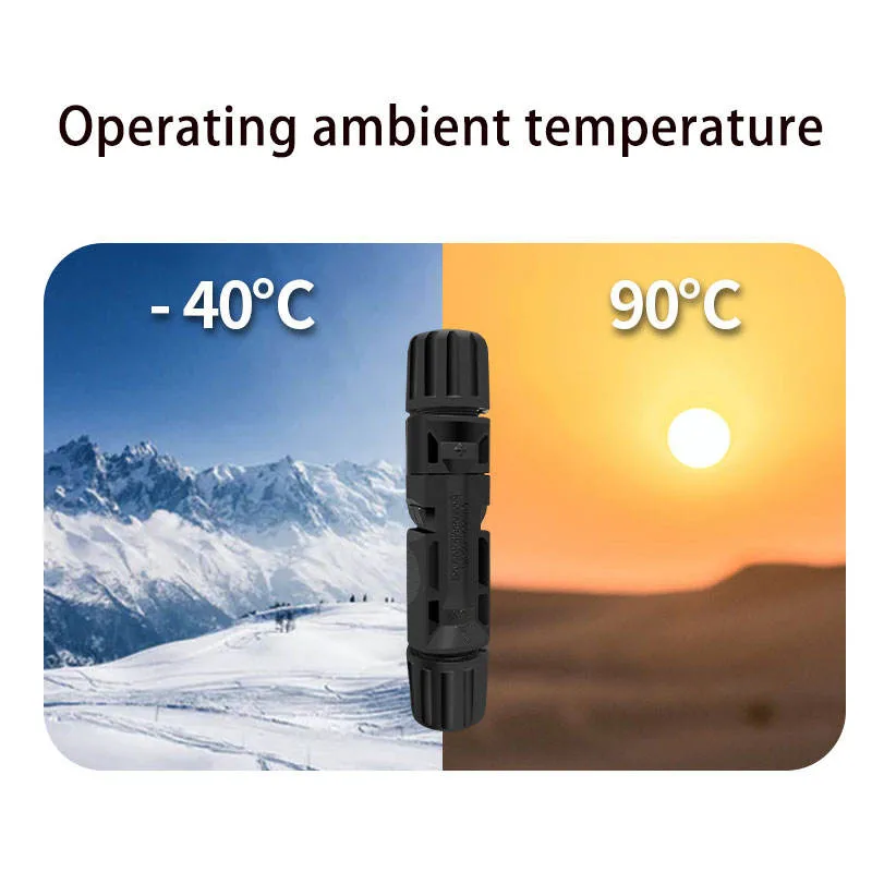 Waterproof Mc4 Solar PV Photovoltaic Connector IP67 IP68 for Solar Energy System