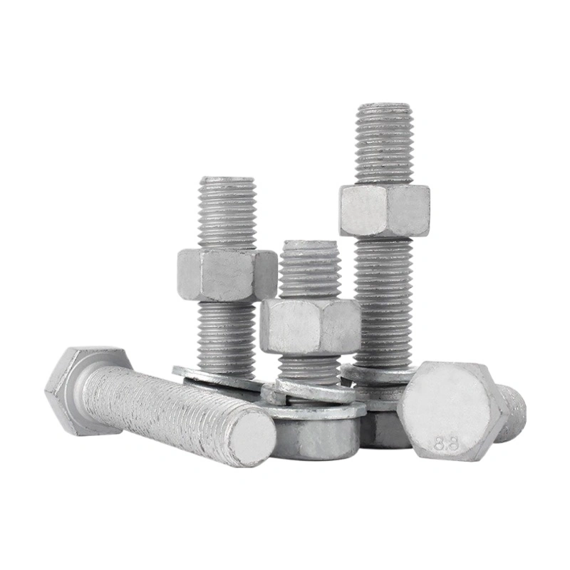 DIN 933 M6-M56, Bzp Yzp, Grade 4.8 Hex Bolts, Full Thread