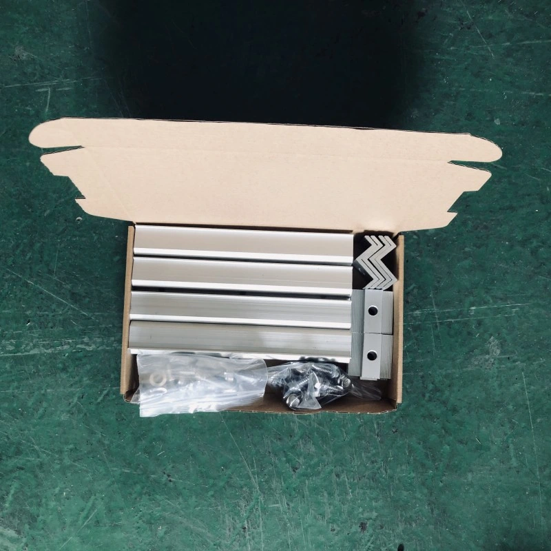 Tin Roof Solar Mounting System PV Panel Bracket Short Mini Rail with Middle Clamp Match