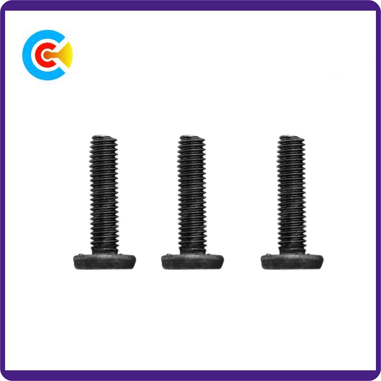 DIN/ANSI/BS/JIS Carbon-Steel/Stainless-Steel Hand Twist Flat Round Three Welding Screws for Bridge