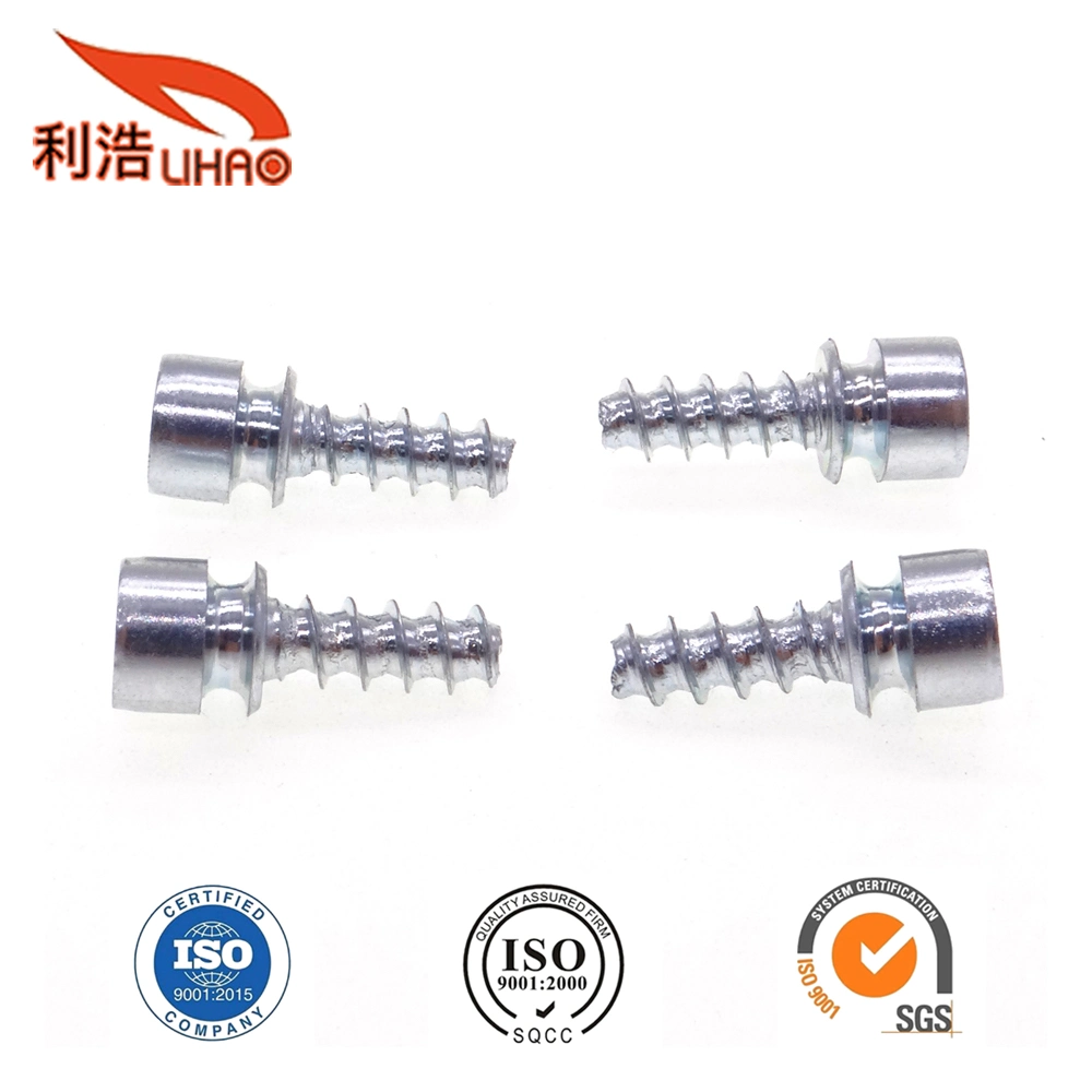 White Zinc-Plated Carbon Steel Hexagon Socket Fillister/Cup Head Self-Tapping Customizable Screw