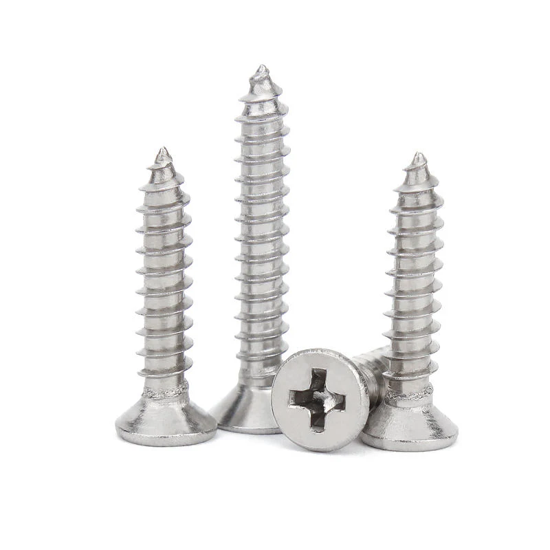 304/316/410 Stainless Steel Countersunk Flat Csk Head Ss Self Tapping Screws Tornillos