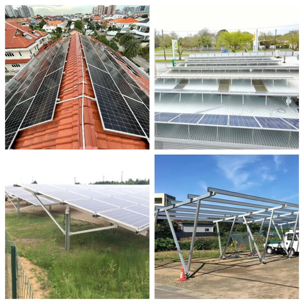 Tin Roof Solar Mounting System PV Panel Bracket Short Mini Rail with Middle Clamp Match