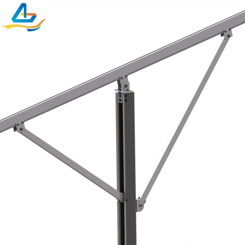 Carbon Steel Single-Post Ramming Pile with Aluminum Panel Back Mounting System