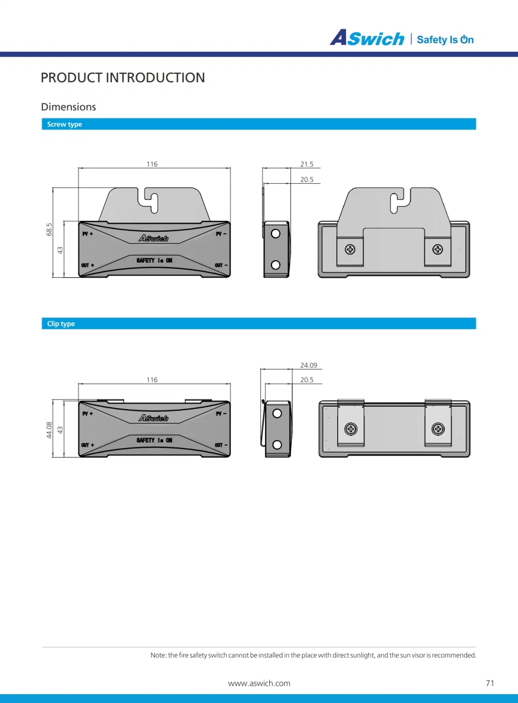 High Efficiency Photovoltaic Solar Professional 600V Rapid Shutdown