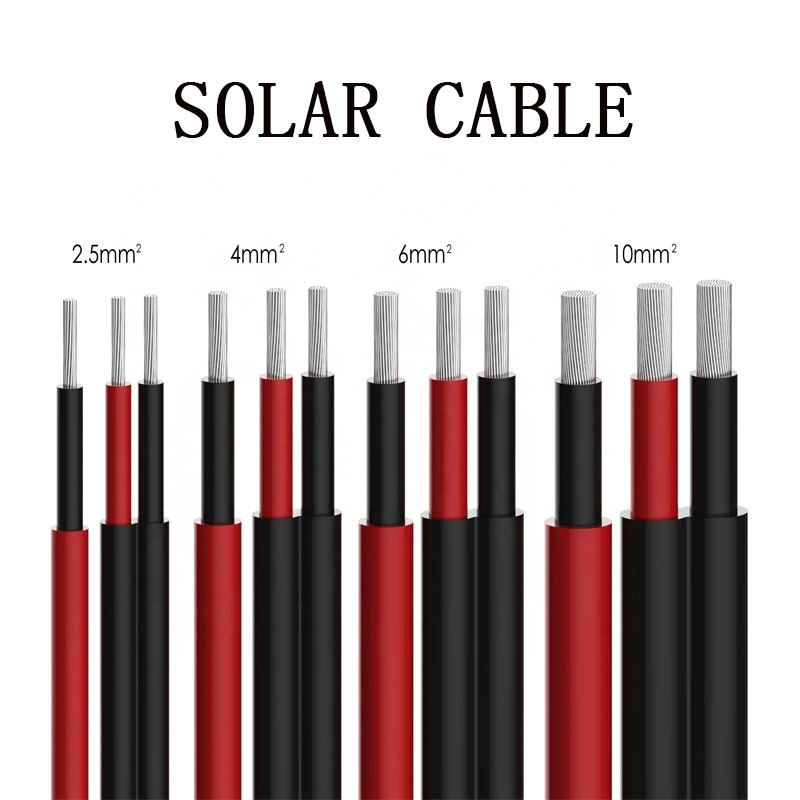 TUV Certified Brand PV1-F Multi-Model 4mm 6mm Electrical Solar PV DC Wire Power Copper Cable