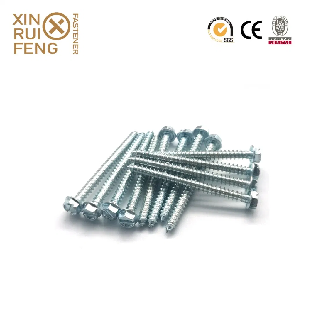 Customized Factory Tapping for Plastic Flat Head Hex Drive Self Drilling Screws for Concrete