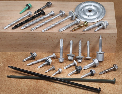 TGR/Tsingri Stainless Carbon Steel Bimetal Phillips Pan Hex Flange Washer Self Tapping Drilling Heavy Duty Metal Roofing Insulation Fastener Screws