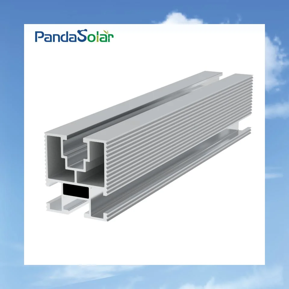 Anodized Aluminum Solar Panel Support Mount Rail