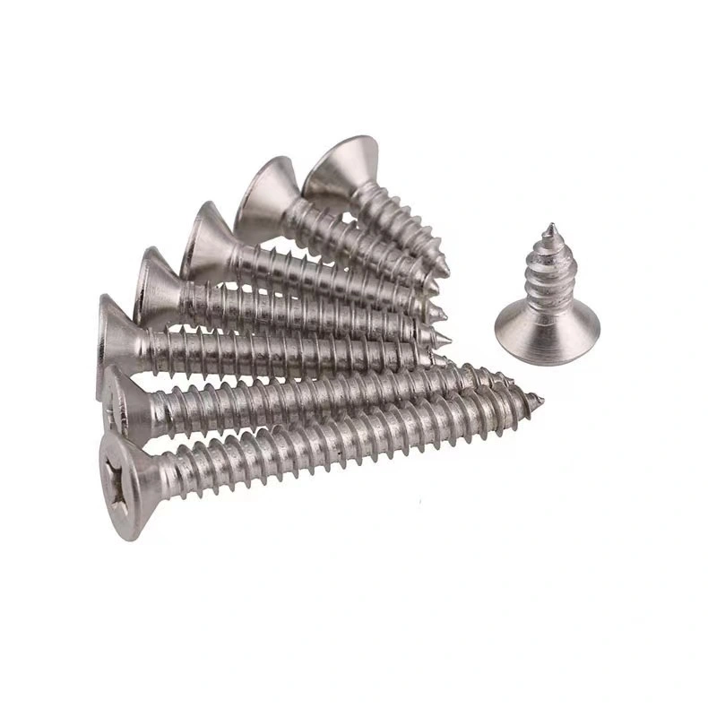 OEM M4 Stainless Steel Cross Recessed Countersunk Head Self-Tapping Screw