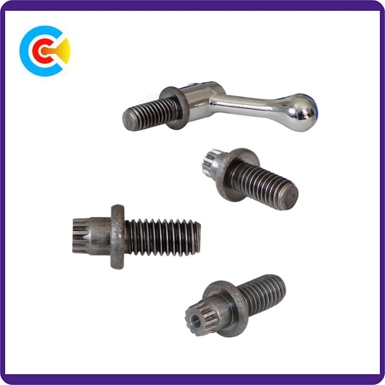 DIN/ANSI/BS/JIS Carbon-Steel/Stainless-Steel Hand Twist Non-Standard Customized Anti-Loose Screw for Building