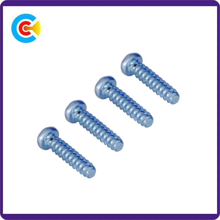 Carbon Steel/4.8/8.8/10.9 Flower Pan Head/Flat Tail Self-Drilling/Tapping Screw for Furniture/Kitchen/Cabinets