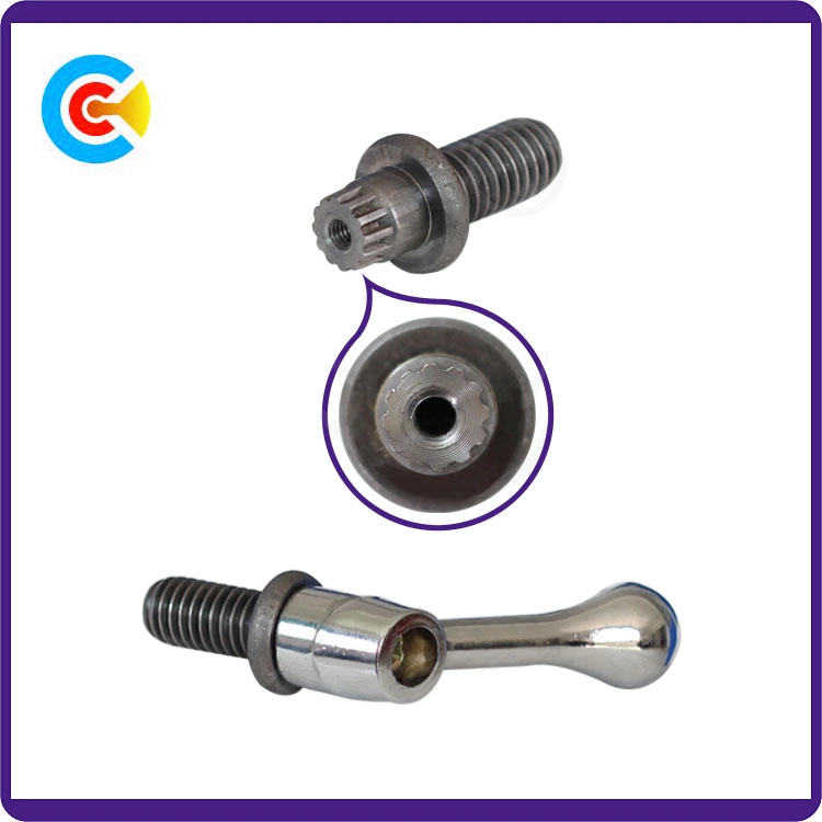 DIN/ANSI/BS/JIS Carbon-Steel/Stainless-Steel Hand Twist Non-Standard Customized Anti-Loose Screw for Building