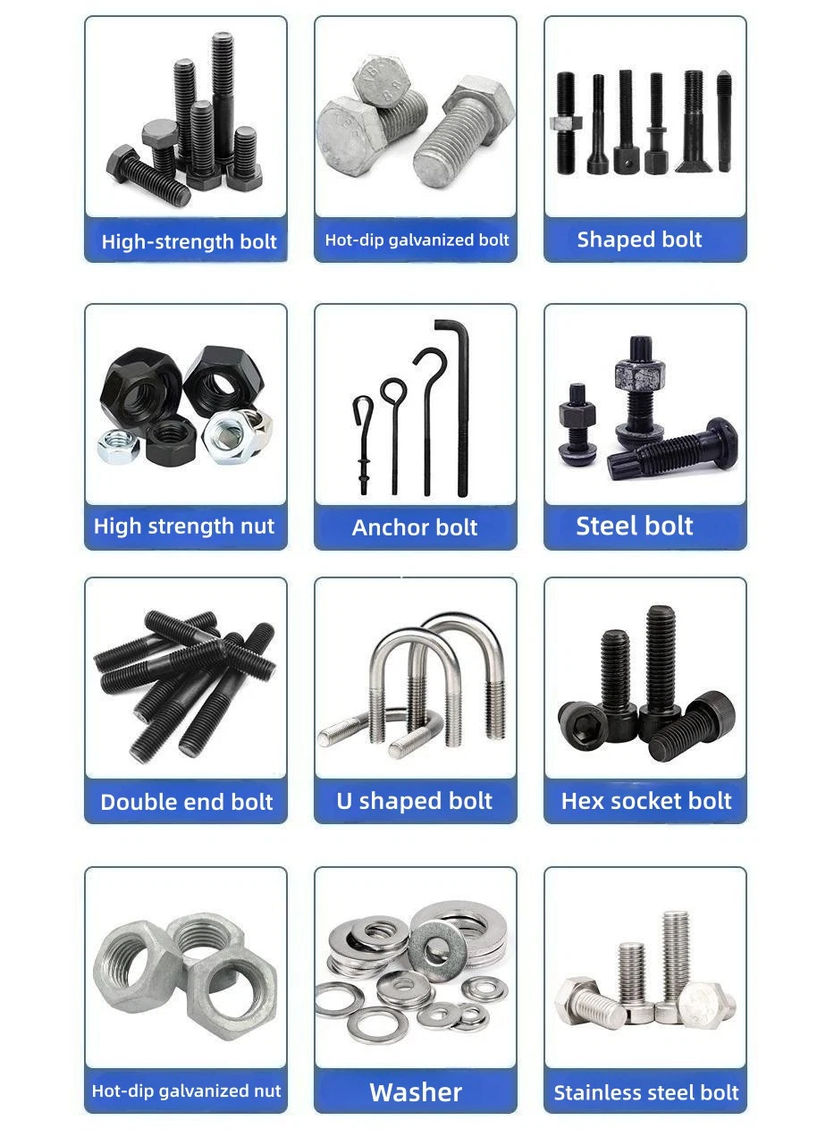 Zinc Coated DIN934 Hex Bolt and Nut