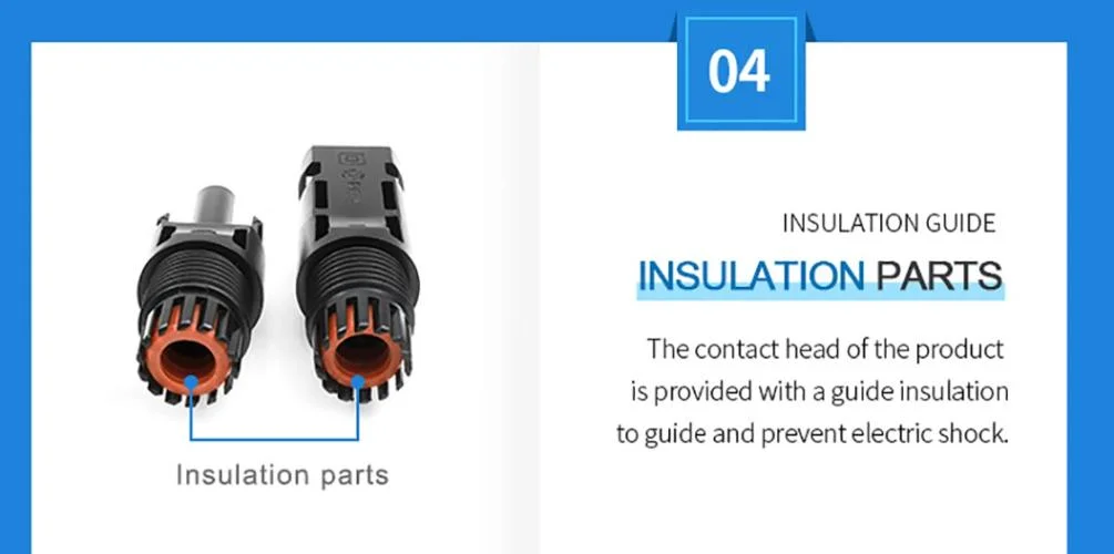 TUV 1000V 1500V Mc4 Male and Female Connector Solar System Connector for Solar Energy Systems