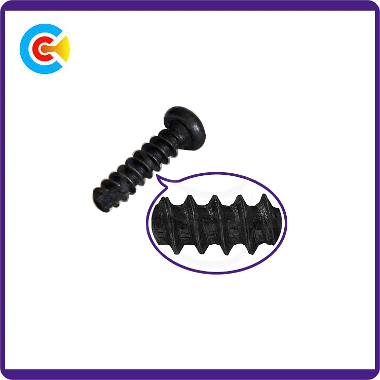 DIN/ANSI/BS/JIS Carbon-Steel/Stainless-Steel Pan Head Cross Self Tapping Screw for Building Railway Bridge