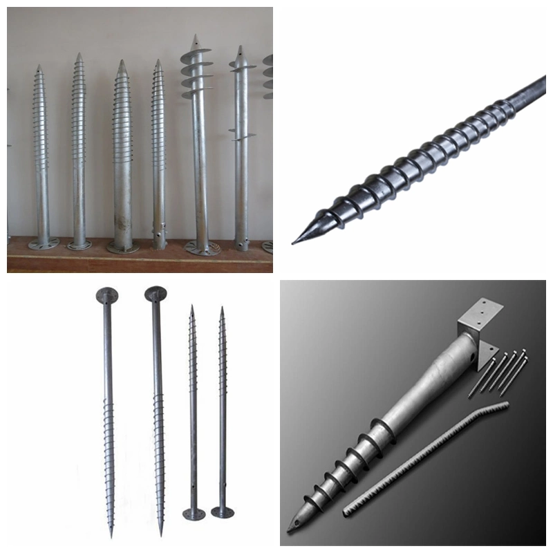 No Dig Helical Ground Screw Post U Shaped an Ground Screw China Factory Pile Ground