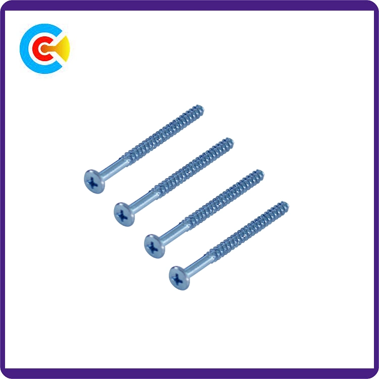 Steel/4.8/8.8/10.9 Flat Tail Shrink Bar Phillips/Cross Pan Head Self-Tapping Screw