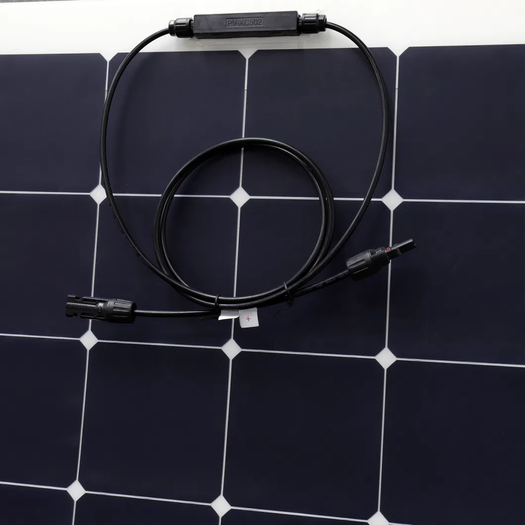 100W 18V Semi-Flexible Photovoltaic Module Sunpower ETFE Solar Panel for Campervan RV