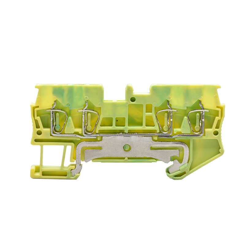 PE Terminal Block 2.5mm2 Cage Spring Wago Terminal 2-in-2-out Jut3-2.5/2-2PE