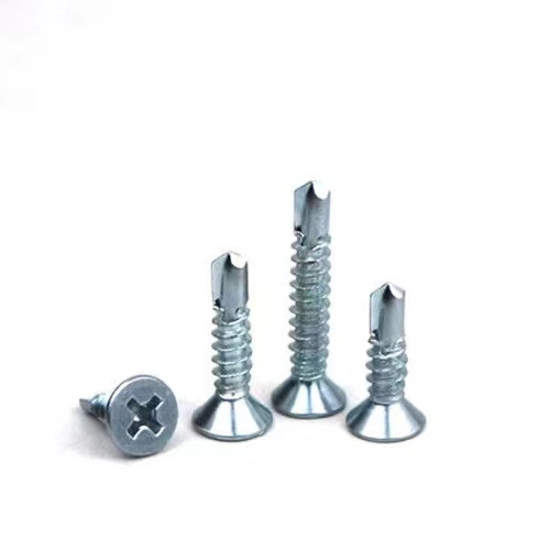 White Zin Cross Head Dovetail Screw/Self Tapping Screw