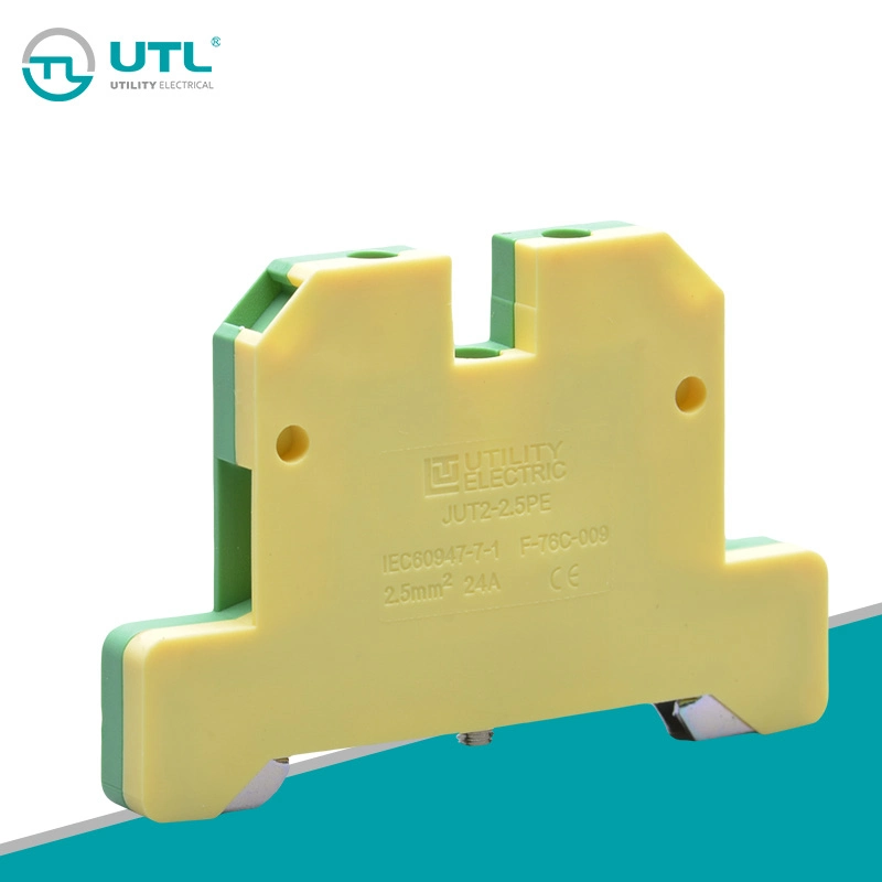 2.5mm2 PE Terminal Block Jut2-2.5PE DIN Rail Terminal Weidmuller Sak2.5