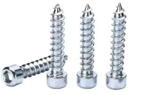 Blue and White Zinc Plated Cylindrical Head Hexagonal Self-Tapping Screws