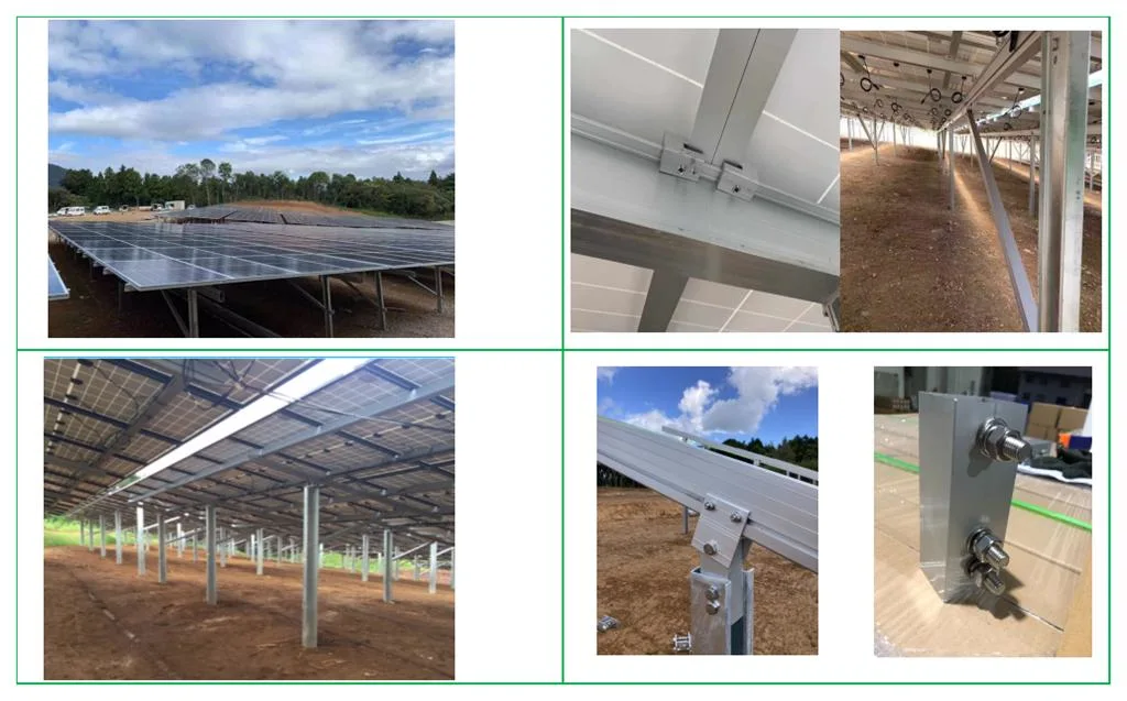 Galvanized Steel Solar Ramming Pile Mounting Galvanized Steel Installation Racking for Solar Farm Easy Solar Mounting Ramming Pile Mounting System Factory Sell