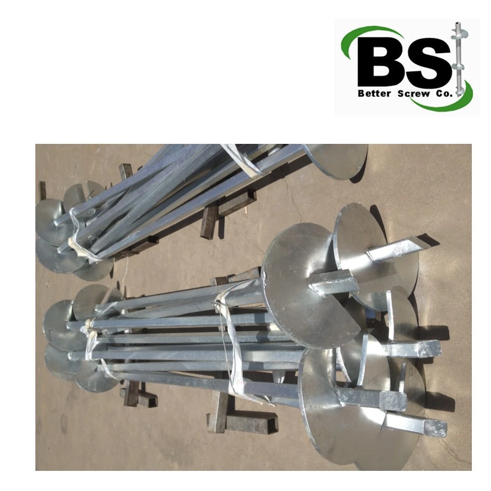 2&prime;&prime; Square Bar Shaft Helical Piles for House Foundation Systems