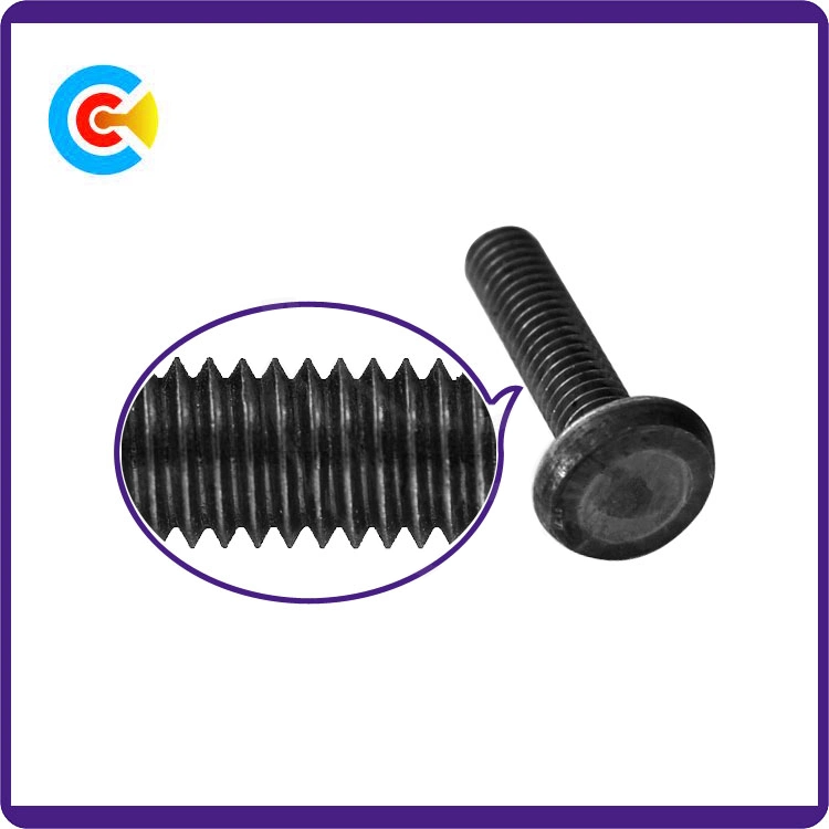 DIN/ANSI/BS/JIS Carbon-Steel/Stainless-Steel Hand Twist Flat Round Three Welding Screws for Bridge