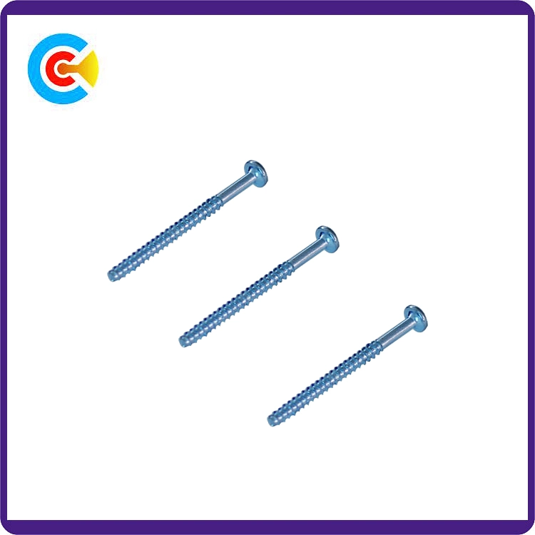 Steel/4.8/8.8/10.9 Flat Tail Shrink Bar Phillips/Cross Pan Head Self-Tapping Screw