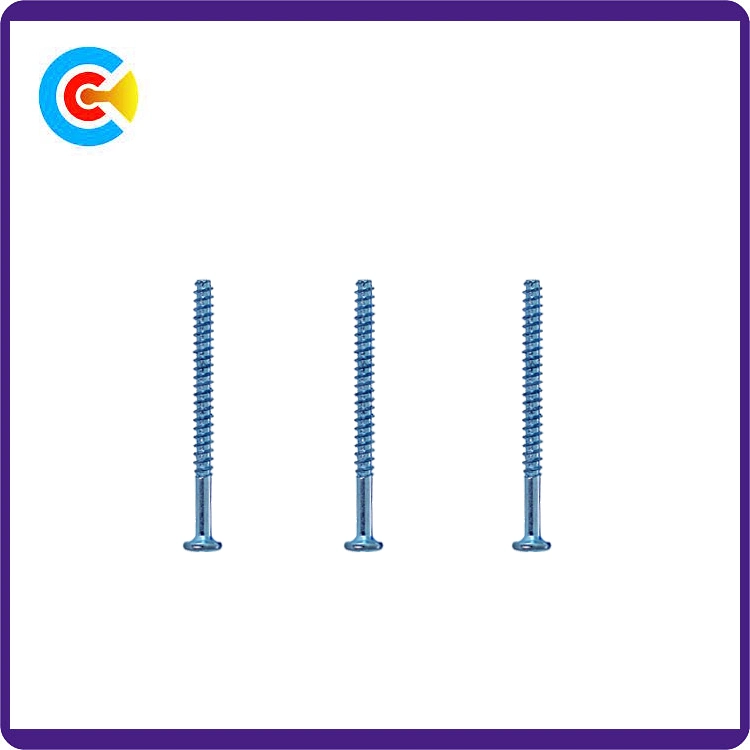 Steel/4.8/8.8/10.9 Flat Tail Shrink Bar Phillips/Cross Pan Head Self-Tapping Screw