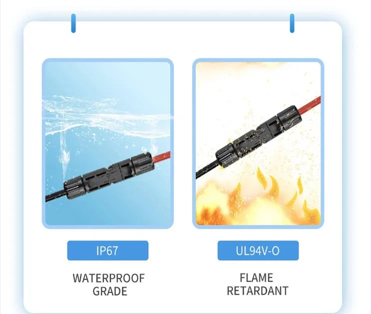 TUV 1000V 1500V Mc4 Male and Female Connector Solar System Connector for Solar Energy Systems