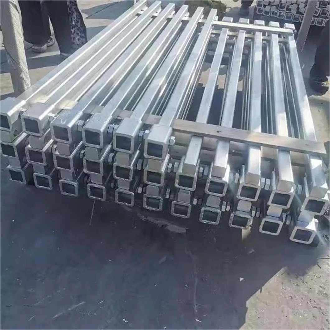 Factory-Made Galvanized Square Steel Helical Screw Piles with Extension