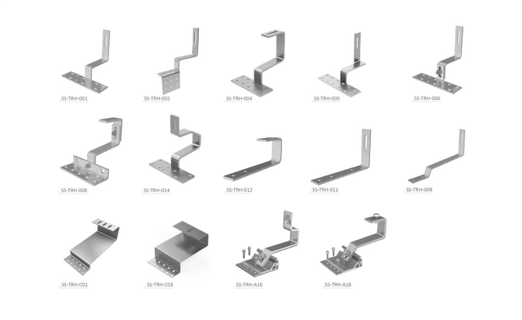 Tile Hooks for Solar Solar Panel Mounting on Roof Rooftop System