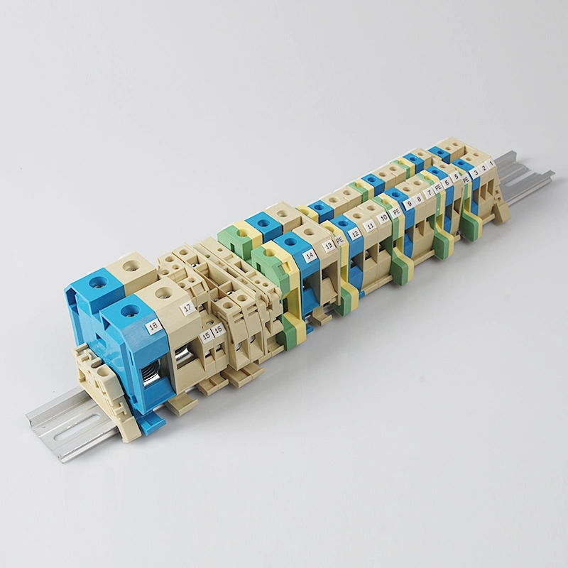 2.5mm2 PE Terminal Block Jut2-2.5PE DIN Rail Terminal Weidmuller Sak2.5