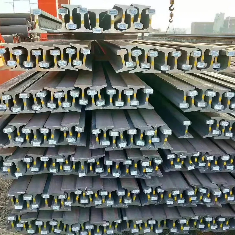 Hms1-2 Q235B 45#Mn R260 U71mn Material Grade Crane Rail Steel Qu70 Qu80 Qu100 Qu120 Railway Track