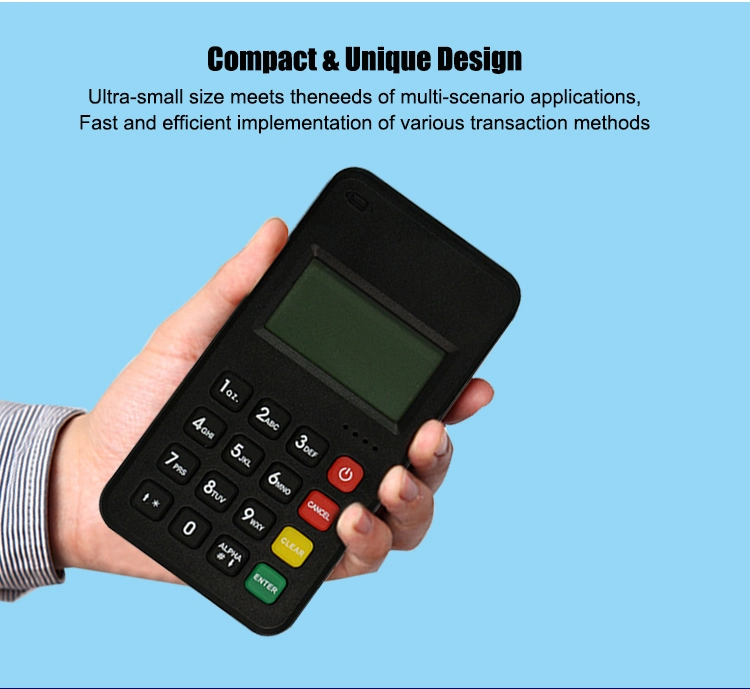 Android Ios Bluetooth+WiFi Contactless &amp; Contact Card &amp; Magnetic Stripe POS Terminal M6 Plus