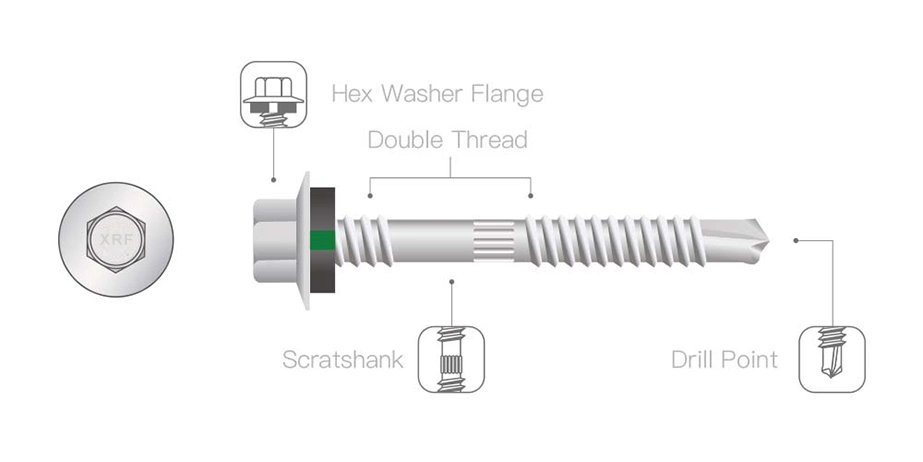 Building Material Bi Tornillos Self Drilling Stainless Steel Zinc Plated Self Tapping Screw/ Wood Screw/Hex Head Screw/Machine Screw/Decking Furniture Screws