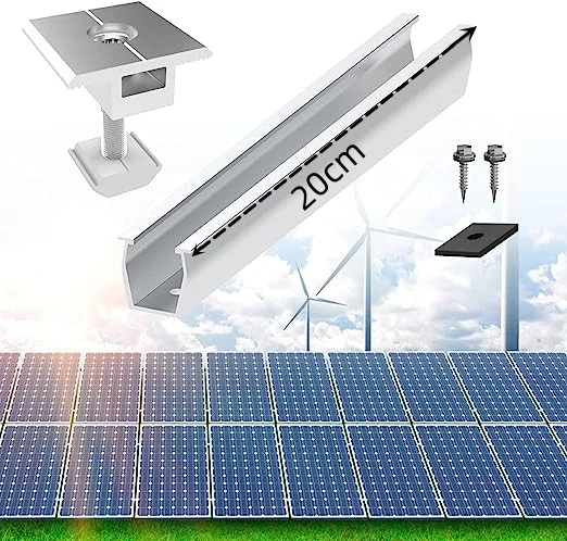 Tin Roof Solar Mounting System PV Panel Bracket Short Mini Rail with Middle Clamp Match