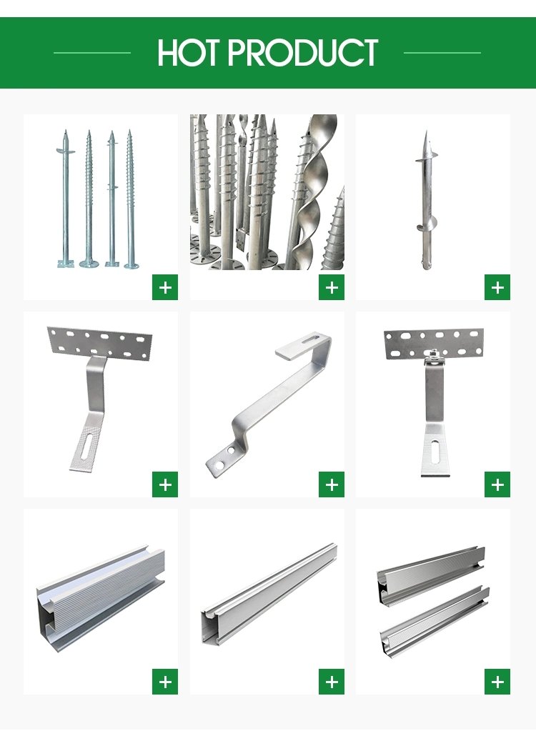 Roof Rail and Ground Rail for Solar Mounting Structure