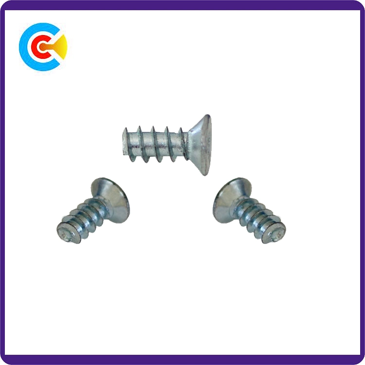 Carbon Steel4.8/8.8/10.9 Fastener Flower Countersunk Head Self-Tapping Screws for Kitchen/Cabinet/Furniture