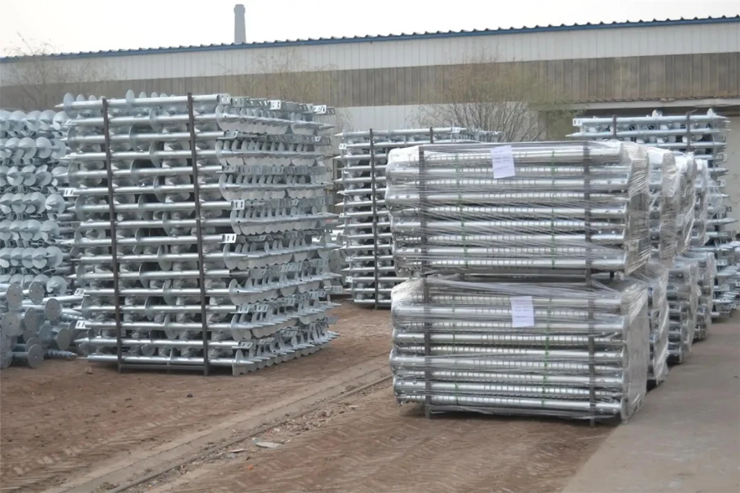 Hot Sale Ground Helical Screw Pile Foundation Galvanized Anchors for Photovoltaic Installation