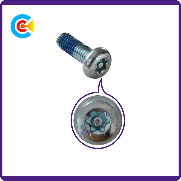 GB/DIN/JIS/ANSI Carbon-Steel/Stainless-Steel Hexagon Flat Head Dispensing Anti-Loose Screws for Bridge