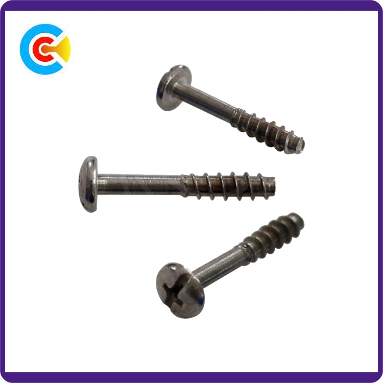 Steel/4.8/8.8/10.9 Flat Tail/Shrink Bar Phillips/Cross Pan Head Inch Self-Tapping Screws