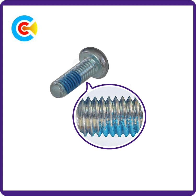 GB/DIN/JIS/ANSI Carbon-Steel/Stainless-Steel Hexagon Flat Head Dispensing Anti-Loose Screws for Bridge