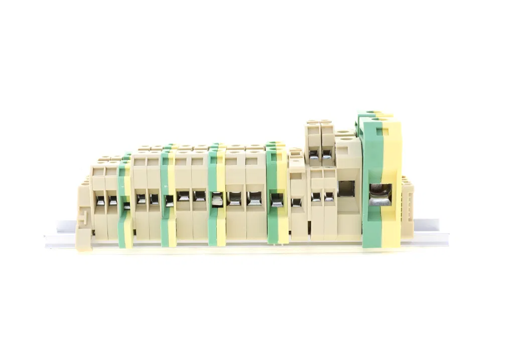 2.5mm2 PE Terminal Block Jut2-2.5PE DIN Rail Terminal Weidmuller Sak2.5