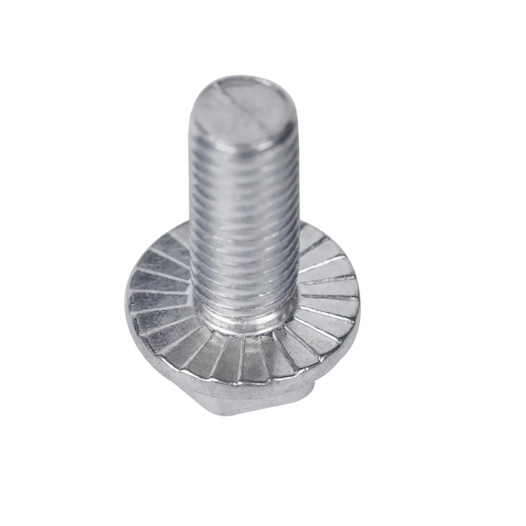 Steel Galvanized Hex Flange Washer Head Bolt DIN6921 with Serrated