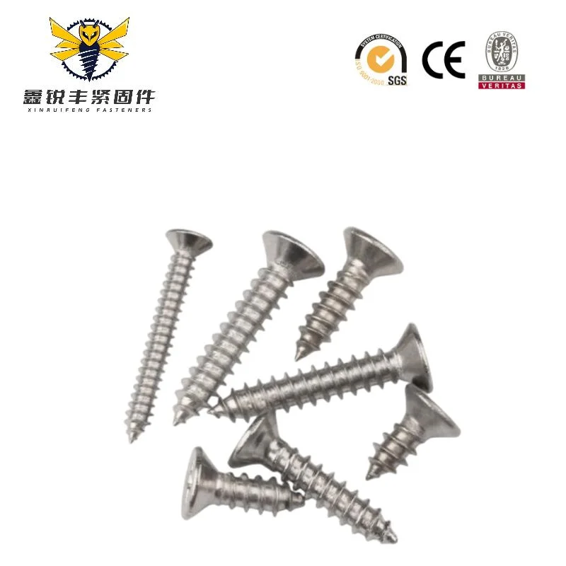 Silk Wholesale Hardened Countersunk Head Self-Tapping Screw Cross Flat Head Screw Set Steel Nail High Strength Screw Flat Head Self Tapping Screw