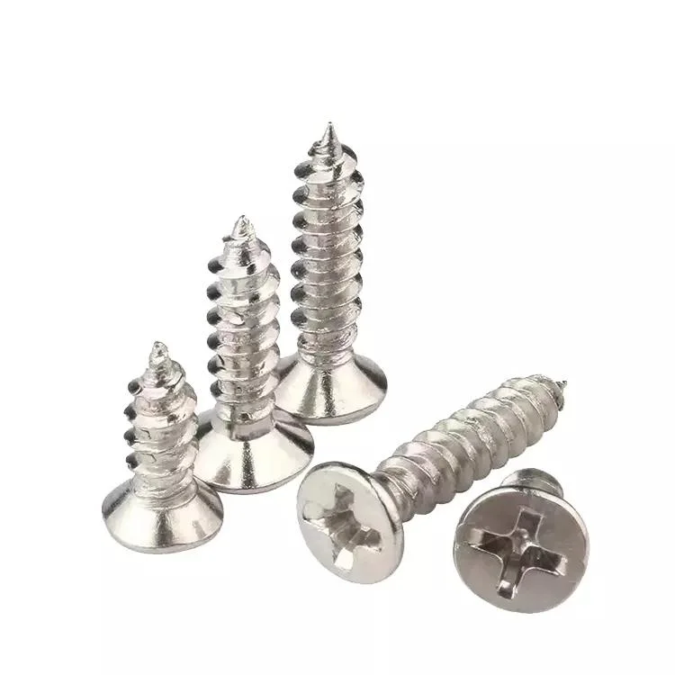 Countersunk Round Head Screw Wood Screws Self Drilling Steel Stainless Surface Zin Metal Self-Tapping Screw M4